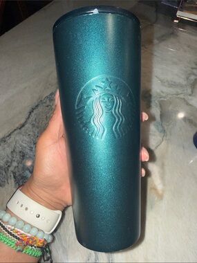 Starbucks Shimmery Emerald Green Tall Tumbler